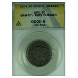 1851 Braided Hair Large Cent