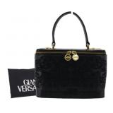 Versace Sun Burst Leather Vanity Bag