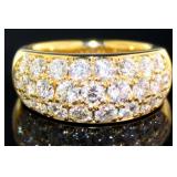 18kt Gold 2.26 ct Natural VVS Diamond Ring
