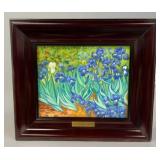 Irises Hand Painted Framed by Van Hogh Limited