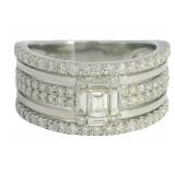 Platinum 1.00 ct Natural VS Diamond Ring