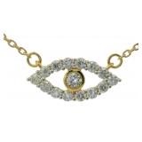 Brilliant 1/2 ct VS Diamond Seeing Eye Necklace