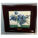 Irises In Vase Hand Painted Framed by Van Gogh LTD