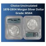 MS64 1878-1904 Morgan Silver Dollar