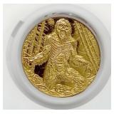 1/200 oz Gold Zombie Bigfoot Coin