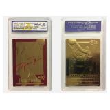 23K Gold Michael Jordan Red Card