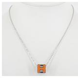 Hermes H Cube Necklace