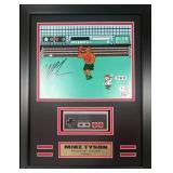 Autographed Mike Tyson Punch Out Game Display