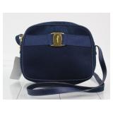 Salvatore Ferragamo Suede Vara Shoulder Bag