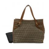 Fendi Zucchino Canvas Tote Bag