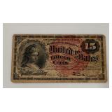 1863 15 Cent Fractional Currency