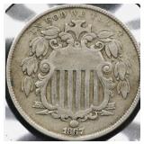 1867 Shield Nickel