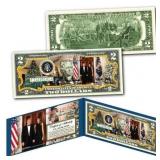 Donald & Melania Trump Merry Christmas $2 Bill