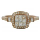 10kt Rose Gold 1/2 ct Natural Diamond Ring