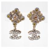 Chanel Coco Mark Clip-on Earrings