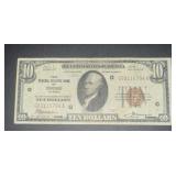 1929 Chicago $10 National Currency Note
