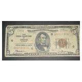 1929 Chicago $5 Federal Reserve Note