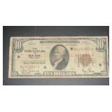 1929 New York $10 Federal Reserve Bank Note
