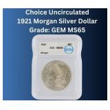 MS65 GEM GRADE 1921-1935 Peace Silver Dollar