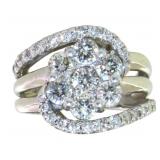 Platinum 2.05 ct Natural Brilliant Diamond Ring