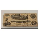 1862 $100 Confederate States Bank Note