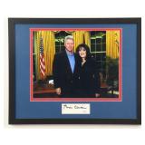 Autographed Bill Clinton Framed Jersey