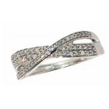 10kt Gold Elegant 1/4 ct Diamond Designer Ring