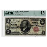 1891 William Windom $2 Silver Certificate