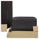 Bottega Veneta Intrecciato Leather Zippy Wallet