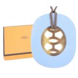 Hermes Buffalo Horn Necklace