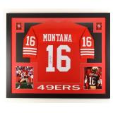 Autographed Joe Montana Framed Jersey