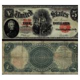 1907 $5 Large Bank Note