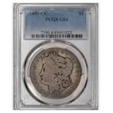 KEY DATE 1889 CC Carson City Morgan Silver Dollar