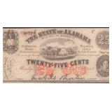1863 25 Cent Alabama Note
