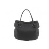 Ferragamo Black Gancini Tote Bag