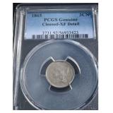 Rare -PCGS 1865 - 3 Cent Nickel