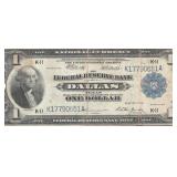 1918 $1 TX Federal Reserve Bank Note