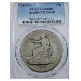 1875-S Silver Trade Dollar