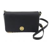 Burberry Nova Check Leather Shoulder Bag