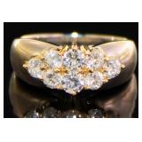 Platinum/18k Gold 1.03 ct Natural Diamond Ring