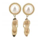 Ferragamo Heel Clip On Earrings