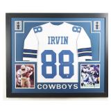 Autographed Michael Irvin Framed Jersey