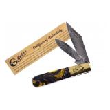 Michael Prater Passion Gold Damascus Knife