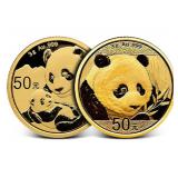 3 gram .999 Fine Gold China Panda Coin