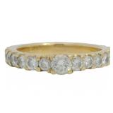 18kt Gold 1.24 ct Natural Diamond Band