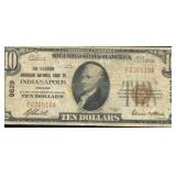 1929 $10 IN National Currency