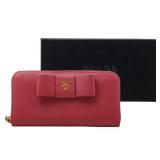 Prada Saffiano Long Zippy Wallet