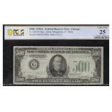 1934 $500 Chicago Bank Note