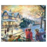 All Aboard for Christmas Print By Thomas Kinkade