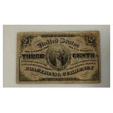 1863 3 Cent Fractional Currency